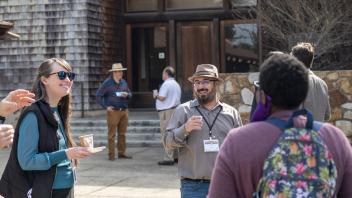 Gil Tal with conference attendees