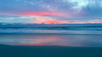 Ocean sunset view