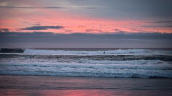 Ocean at dusk