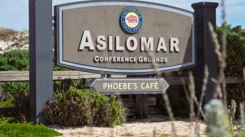 Asilomar sign near beach