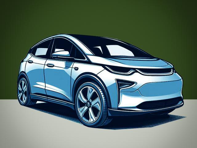 illustration of an ev crossover
