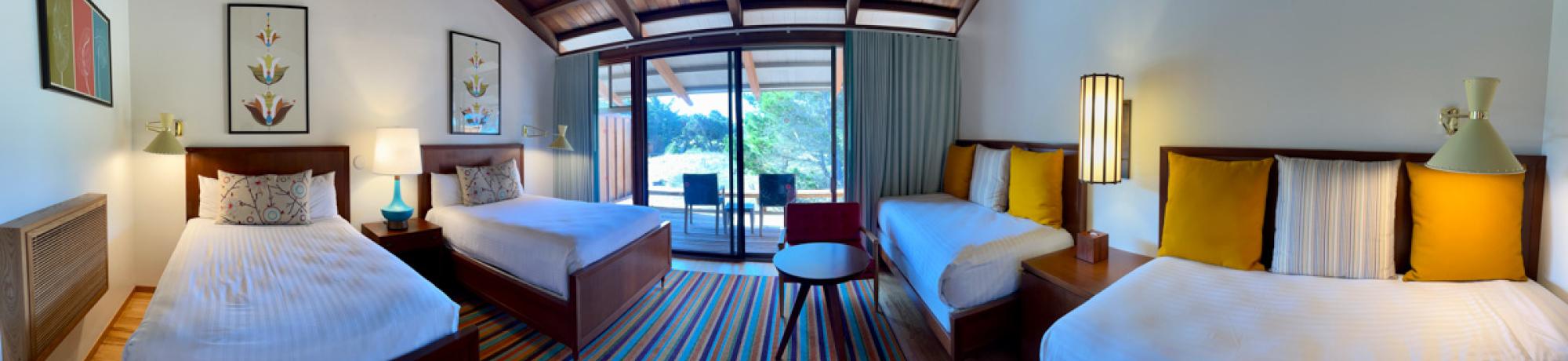panoramic shot of a room at Asilomar